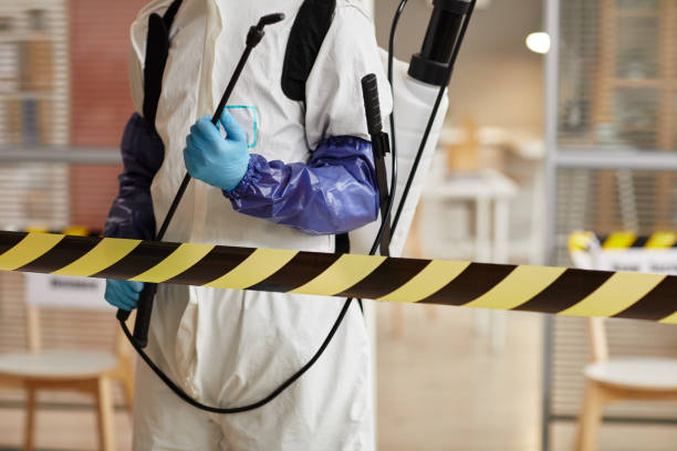Professional Biohazard technician working in Holland, TX
